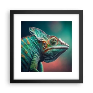 Poster in einem schwarzem Rahmen - Siehst du mich? Nicht gut… - 30x30 cm