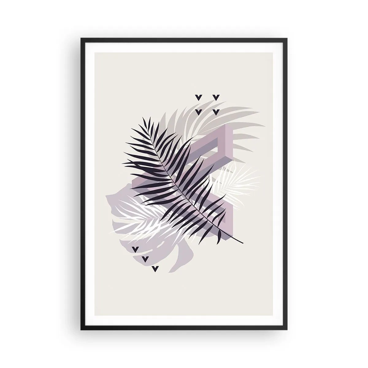 Poster in einem schwarzem Rahmen - Der Schatten des Schattens - 70x100 cm