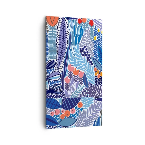 Bild auf Leinwand - Leinwandbild - Hawaiianischer Garten - 45x80 cm