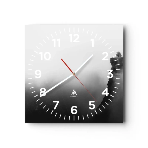 Wanduhr - Glasuhr - Am Rande der Welt - 40x40 cm