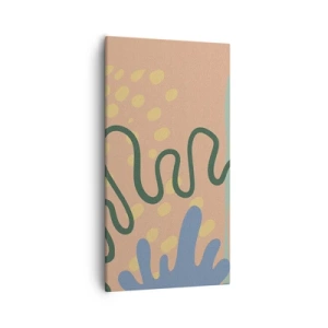 Bild auf Leinwand - Leinwandbild - Abstraktion: Vielfalt der Natur - 55x100 cm