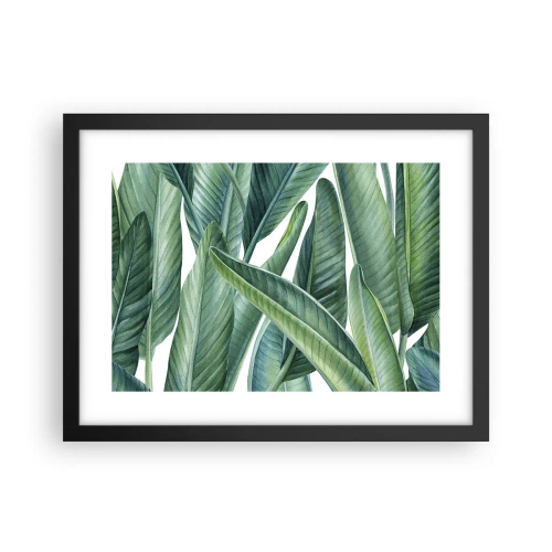 Poster in einem schwarzem Rahmen - An und für sich Grün - 40x30 cm