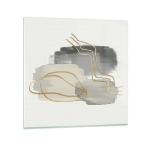 Glasbild - Bild auf glas - Dauer und Bewegung - 30x30 cm