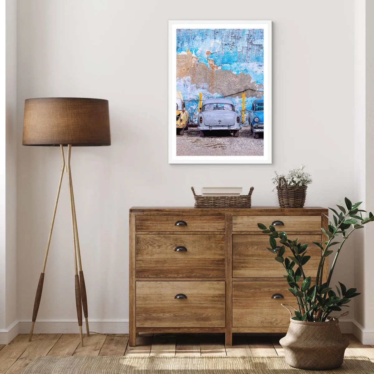 Poster in einem weißen Rahmen - Treffen der Veteranen - 40x50 cm