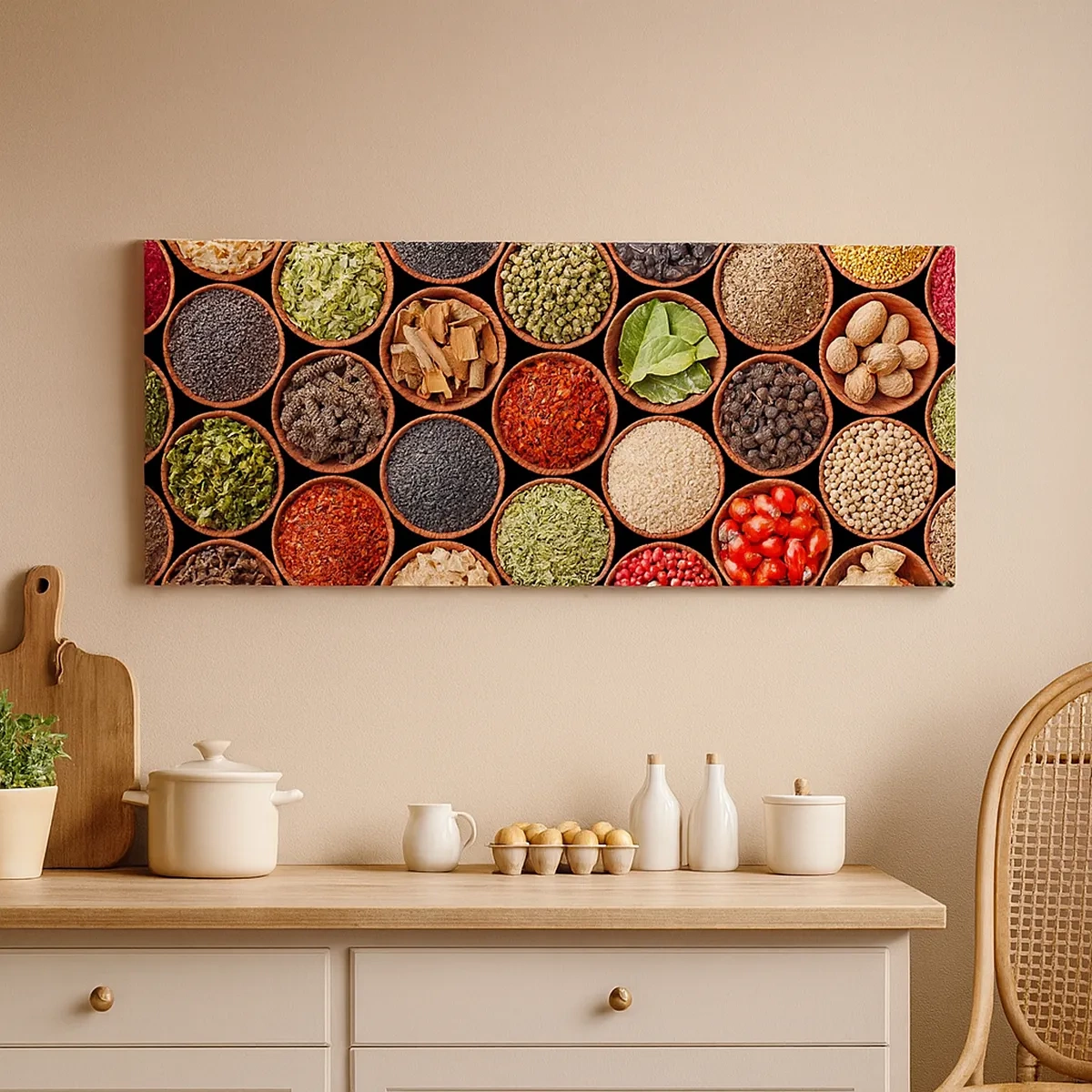 Bild auf Leinwand - Leinwandbild - Alle Aromen der Welt - 30x30 cm