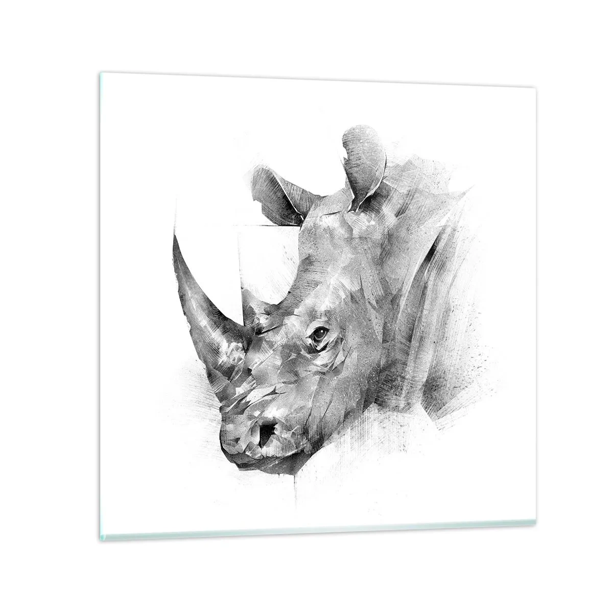 Glasbild - Bild auf glas - Afrikanisches Porträt - 60x60 cm