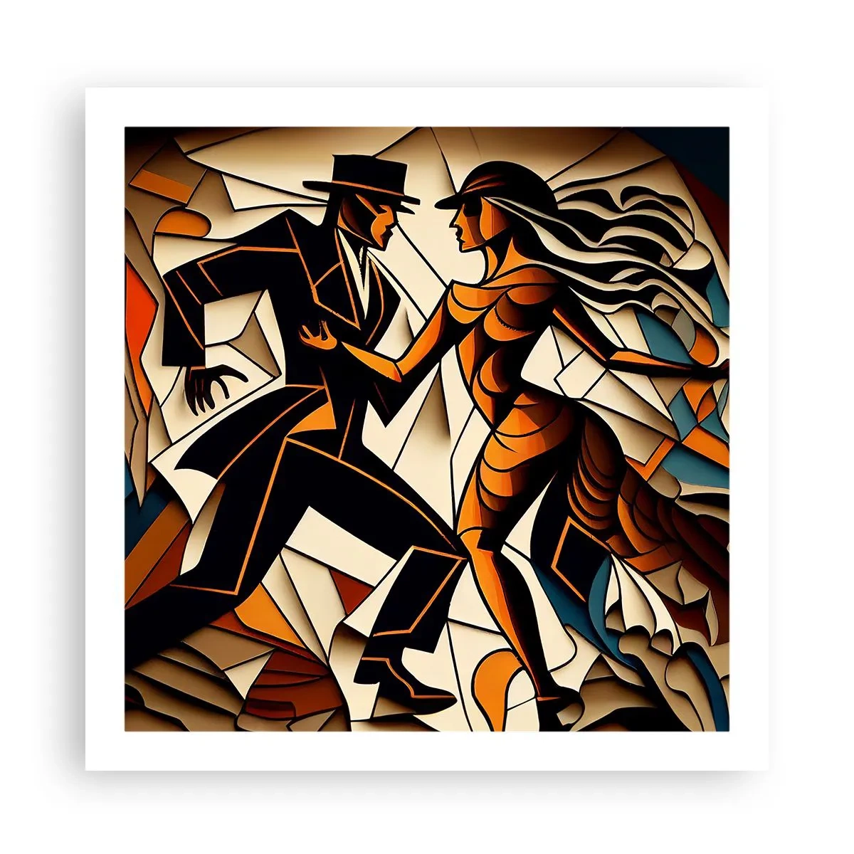 Poster - Tanz der Passion und Leidenschaft - 60x60 cm