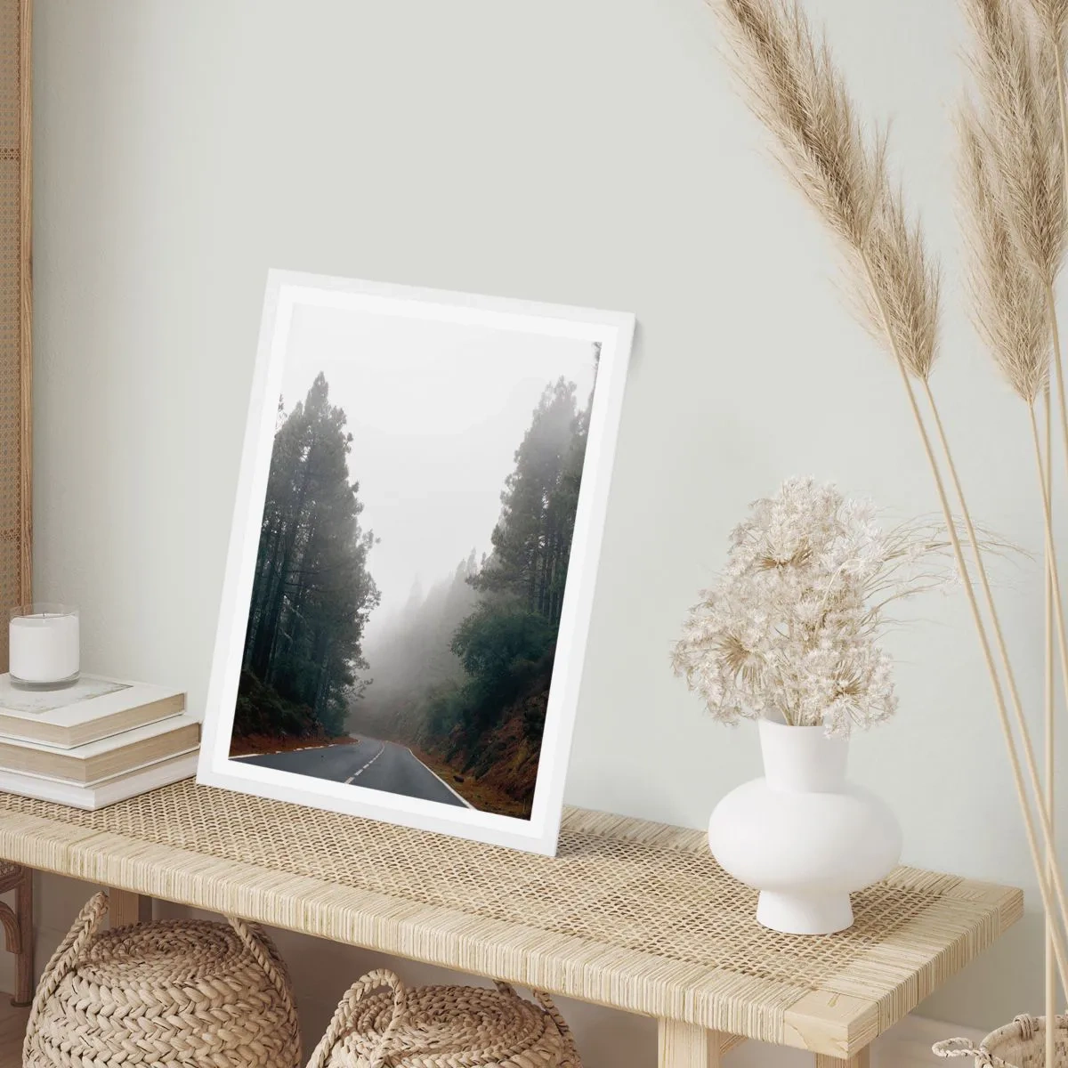 Poster in einem weißen Rahmen - Eine Geschichte von einem magischen Wald - 30x40 cm