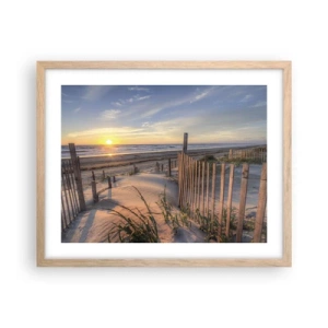 Poster in einem Rahmen aus heller Eiche - Schein und Schatten des Windes - 50x40 cm