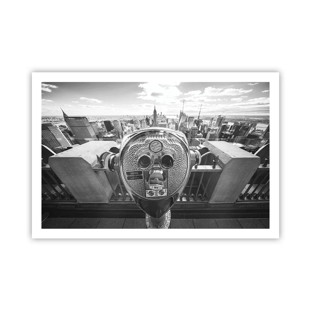 Poster - Stadt über den Städten - 91x61 cm