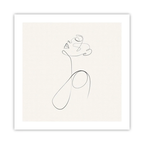 Poster - Versunken in Träumen - 50x50 cm