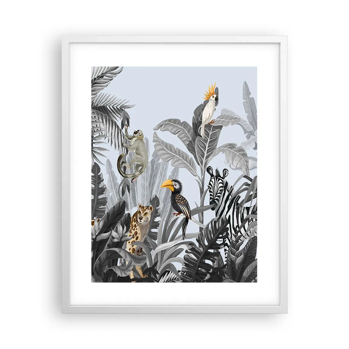 Poster in einem weißen Rahmen - Afrikanisches Märchen - 40x50 cm