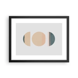 Poster in einem schwarzem Rahmen - Ein Rad hinter dem anderen… - 40x30 cm