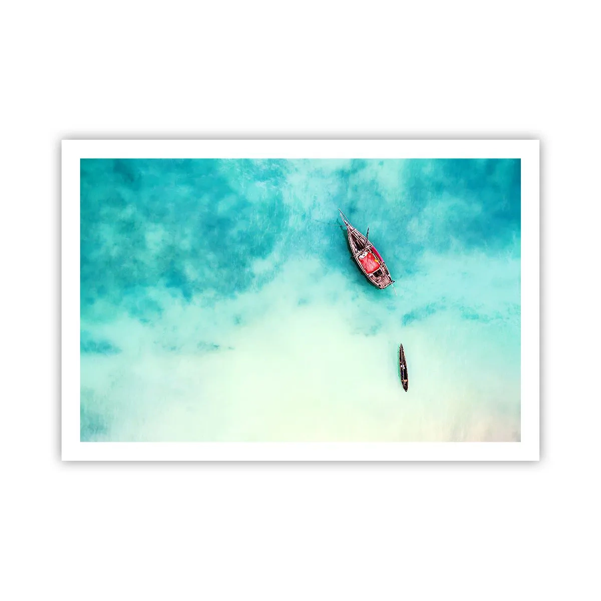 Poster - Denn an den Stränden von Sansibar, wenn der Wasserüberschuss ... - 91x61 cm