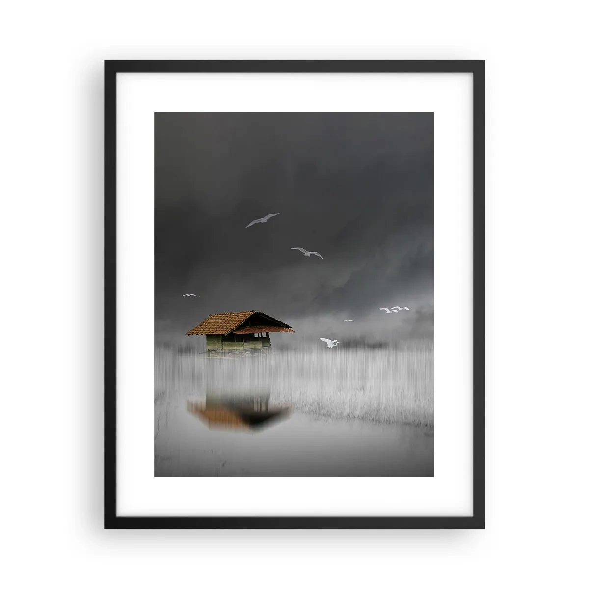 Poster in einem schwarzem Rahmen - Schutz vor Regen - 40x50 cm