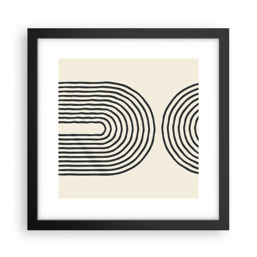 Poster in einem schwarzem Rahmen - In einem Moment ... - 30x30 cm