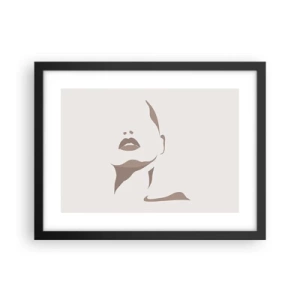 Poster in einem schwarzem Rahmen - Aus Licht und Schatten - 40x30 cm