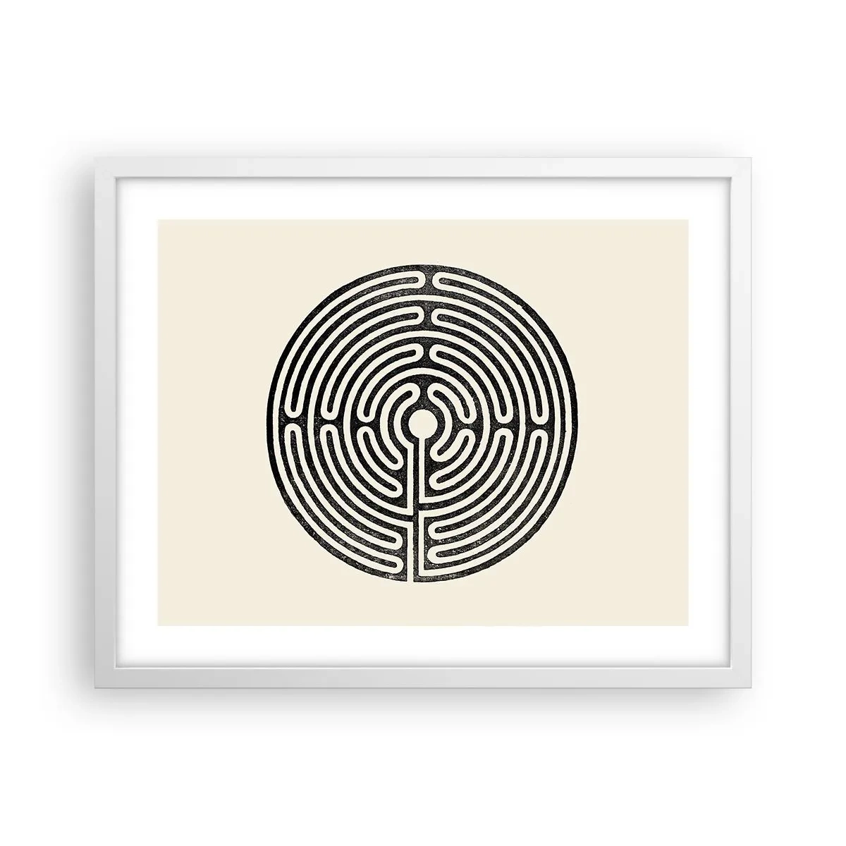 Poster in einem weißen Rahmen - Geheimnisvolle Ordnung - 50x40 cm