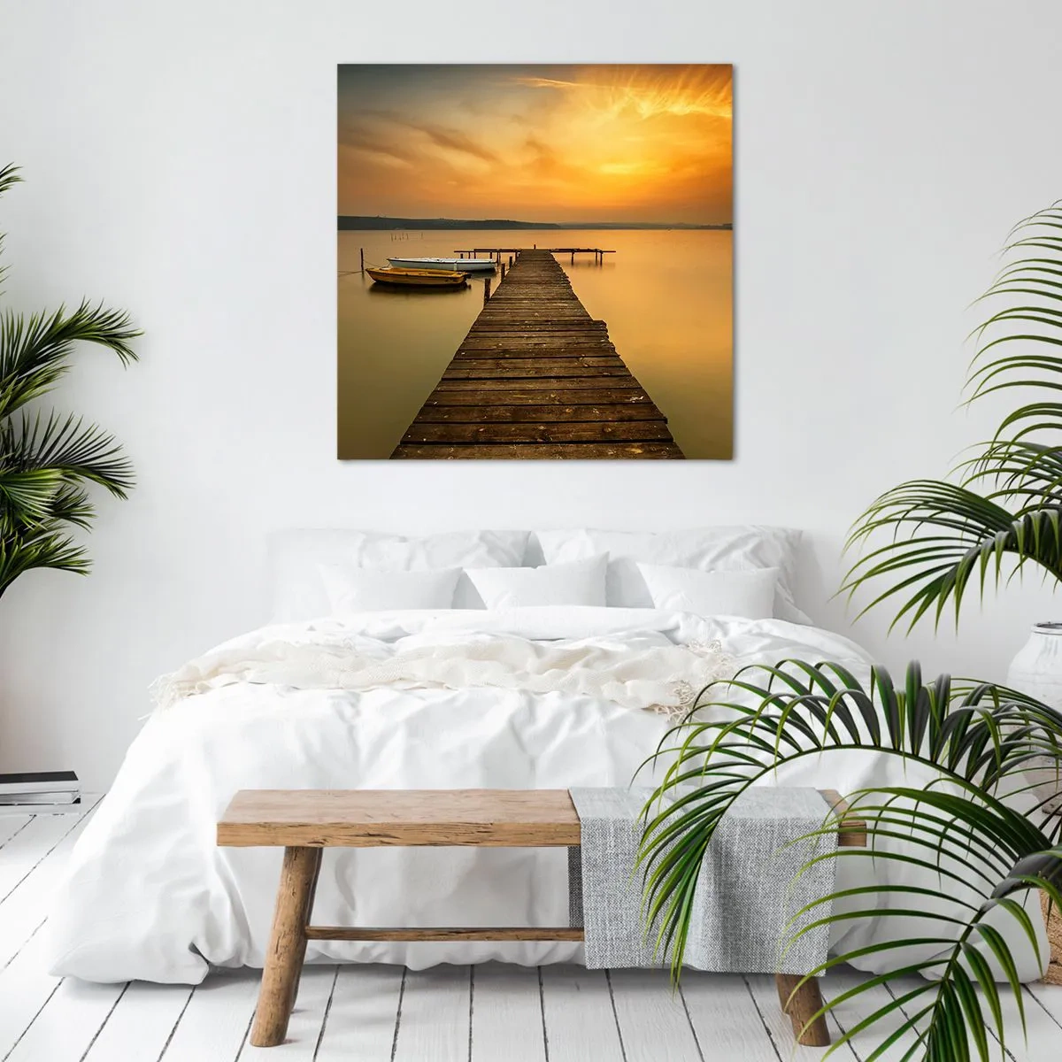 Bild auf Leinwand - Leinwandbild - Ich werde dir den goldenen Himmel öffnen - 30x30 cm