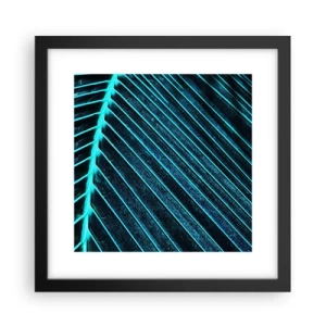 Poster in einem schwarzem Rahmen - Grüne Textur - 30x30 cm