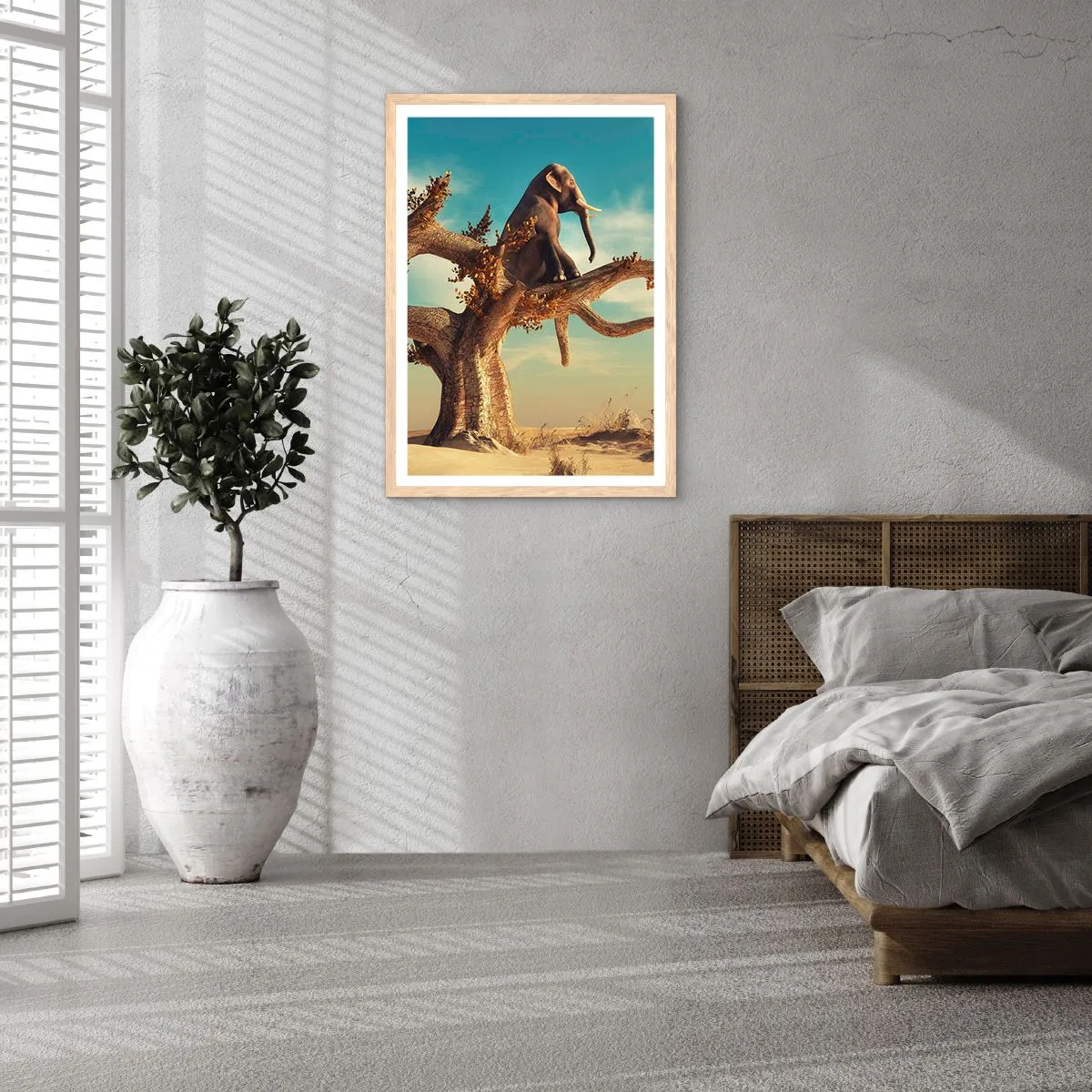 Poster in einem Rahmen aus heller Eiche - Ein neuer Standpunkt - 61x91 cm