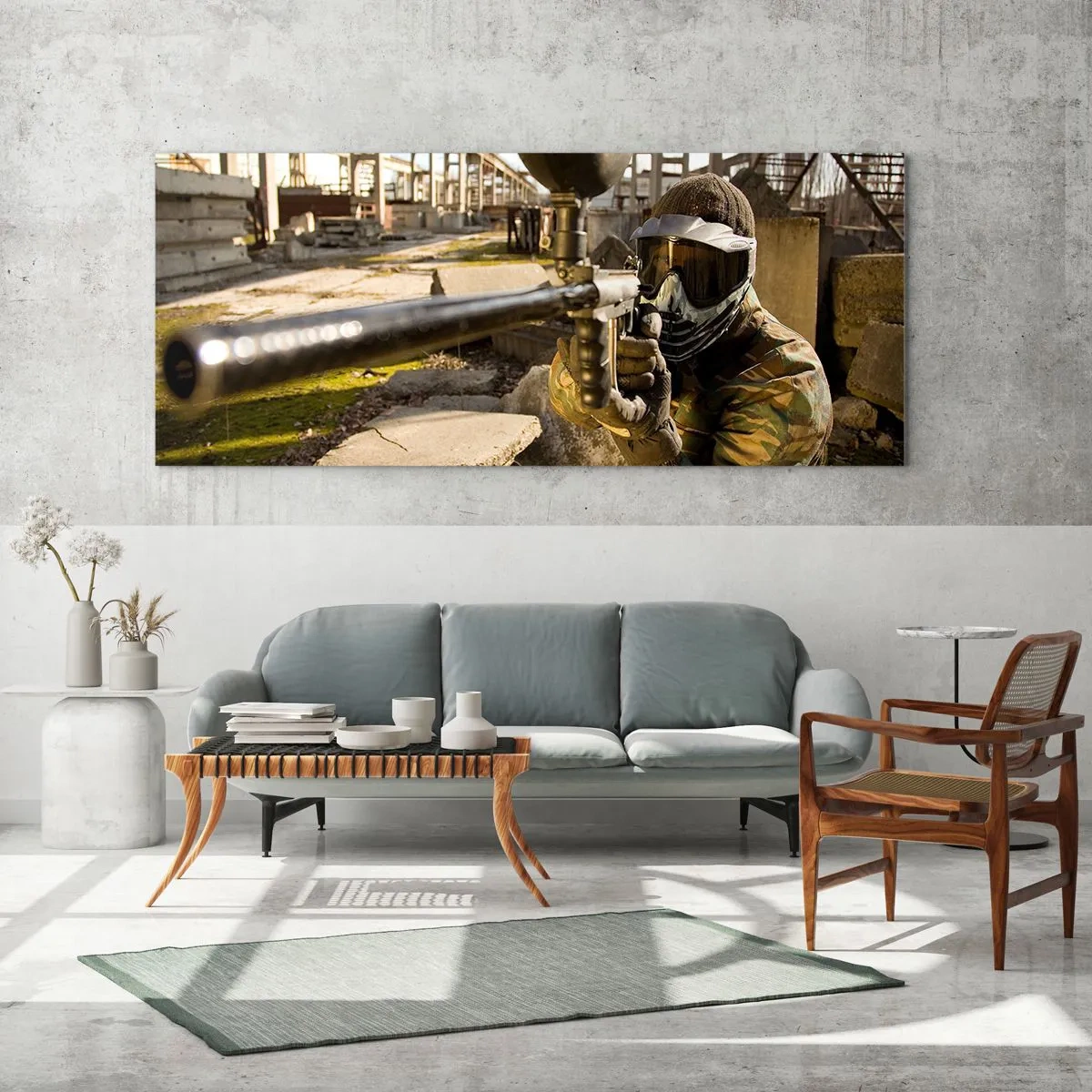 Glasbild - Bild auf glas - Auch du kannst ein Held werden - 100x40 cm
