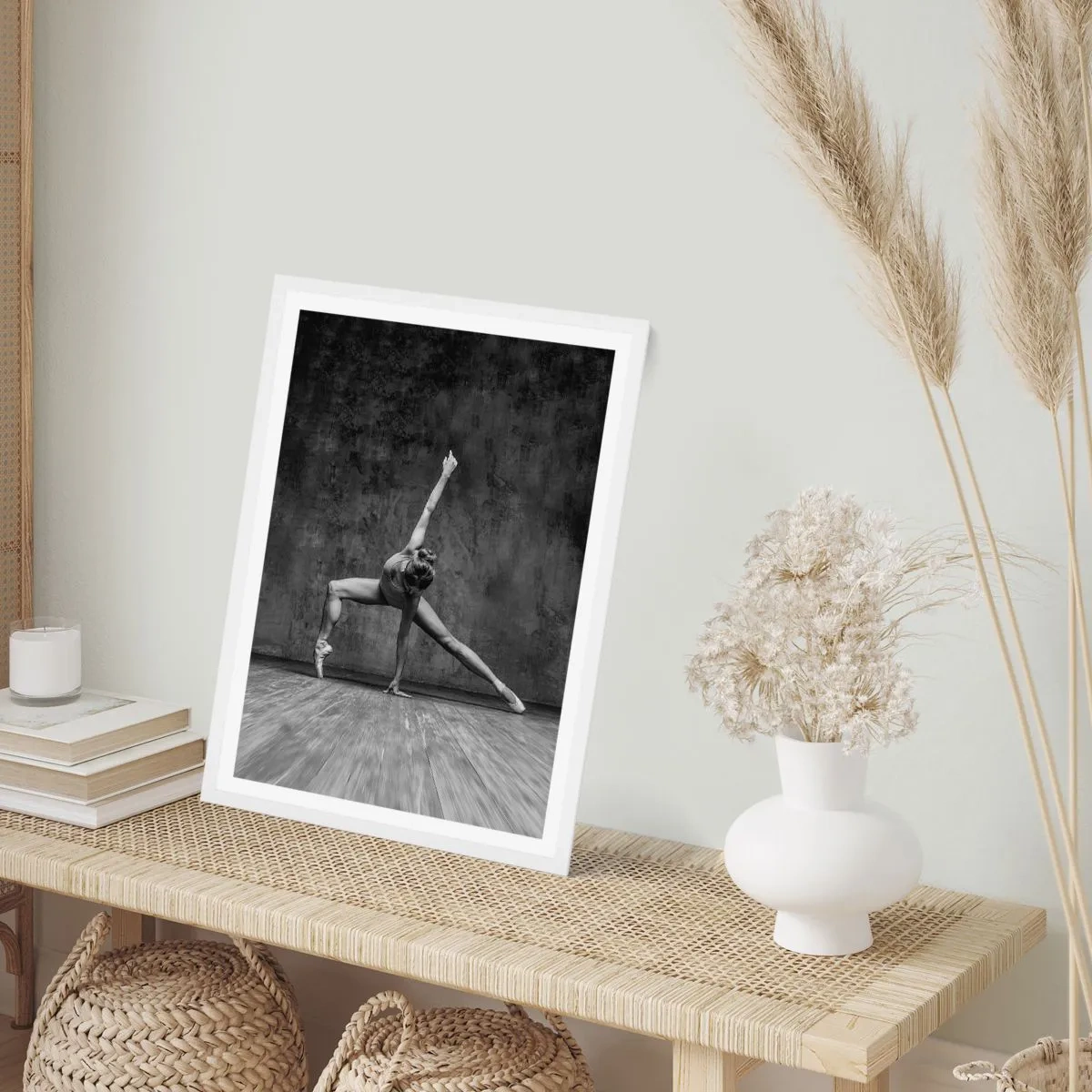 Poster in einem weißen Rahmen - Das Ideal des Gleichgewichts - 30x40 cm