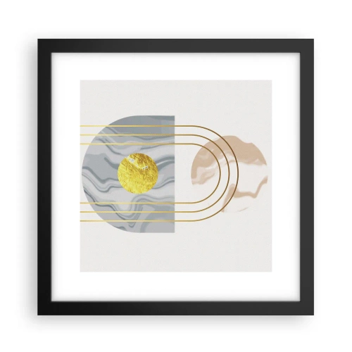 Poster in einem schwarzem Rahmen - Helligkeit und Brillanz - 30x30 cm