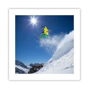 Poster - Tanzen mit den Bergen - 40x40 cm