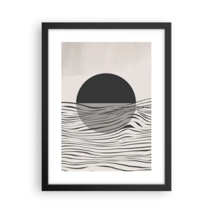 Poster in einem schwarzem Rahmen - Halbe Komposition - 30x40 cm