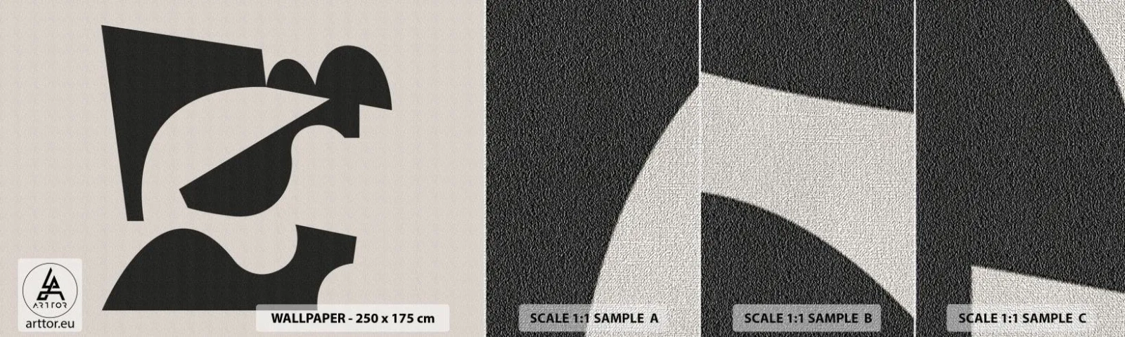 Fototapeten Muster Premium Canvas - Zum Selbstbauen - Abstraktion, Boho, Minimalismus - 100x30 cm