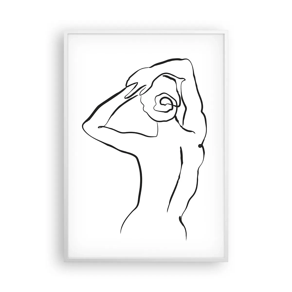 Poster in einem weißen Rahmen - Morgenakte - 70x100 cm