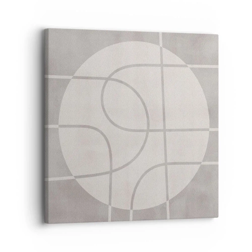 Bild auf Leinwand - Leinwandbild - Kreisförmig und geradeaus - 30x30 cm