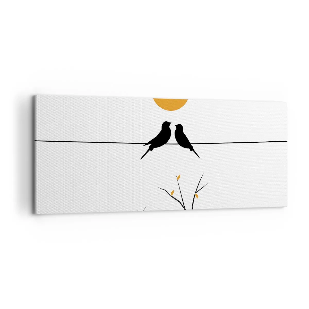 Bild auf Leinwand - Leinwandbild - Abend der Nachtigallen - 100x40 cm