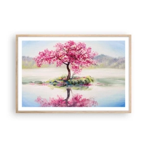 Poster in einem Rahmen aus heller Eiche - Der Ritus des Frühlings - 91x61 cm