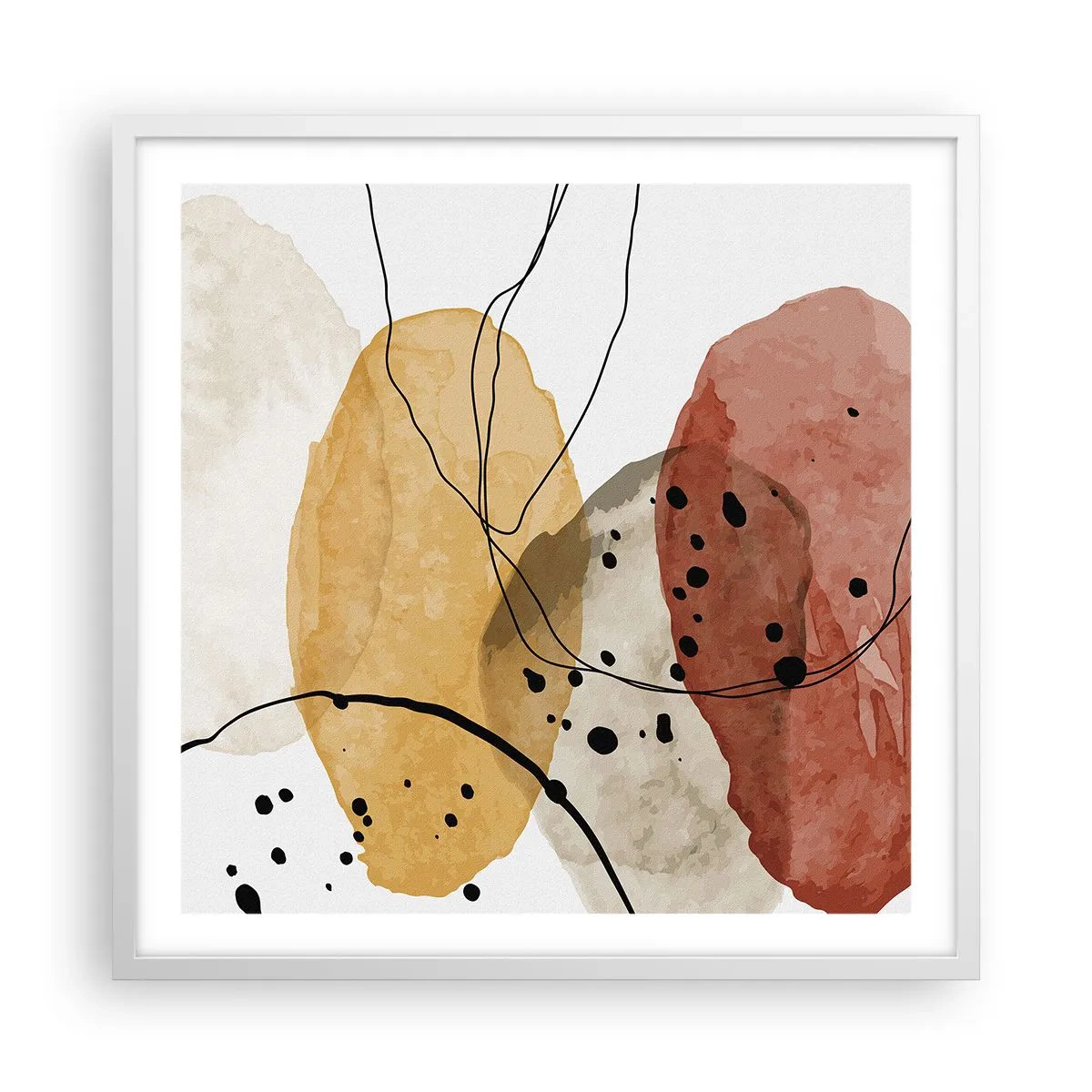 Poster in einem weißen Rahmen - Wie leichte, transparente Luft - 60x60 cm