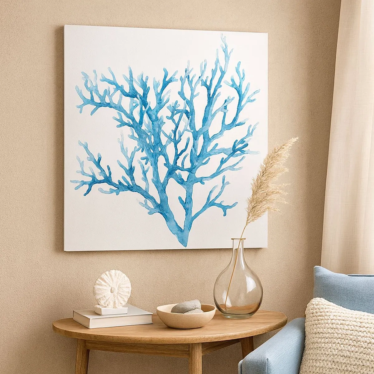 Bild auf Leinwand - Leinwandbild - Nautisches Filigran - 30x30 cm