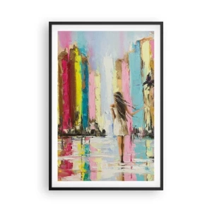 Poster in einem schwarzem Rahmen - Folge mir - 61x91 cm