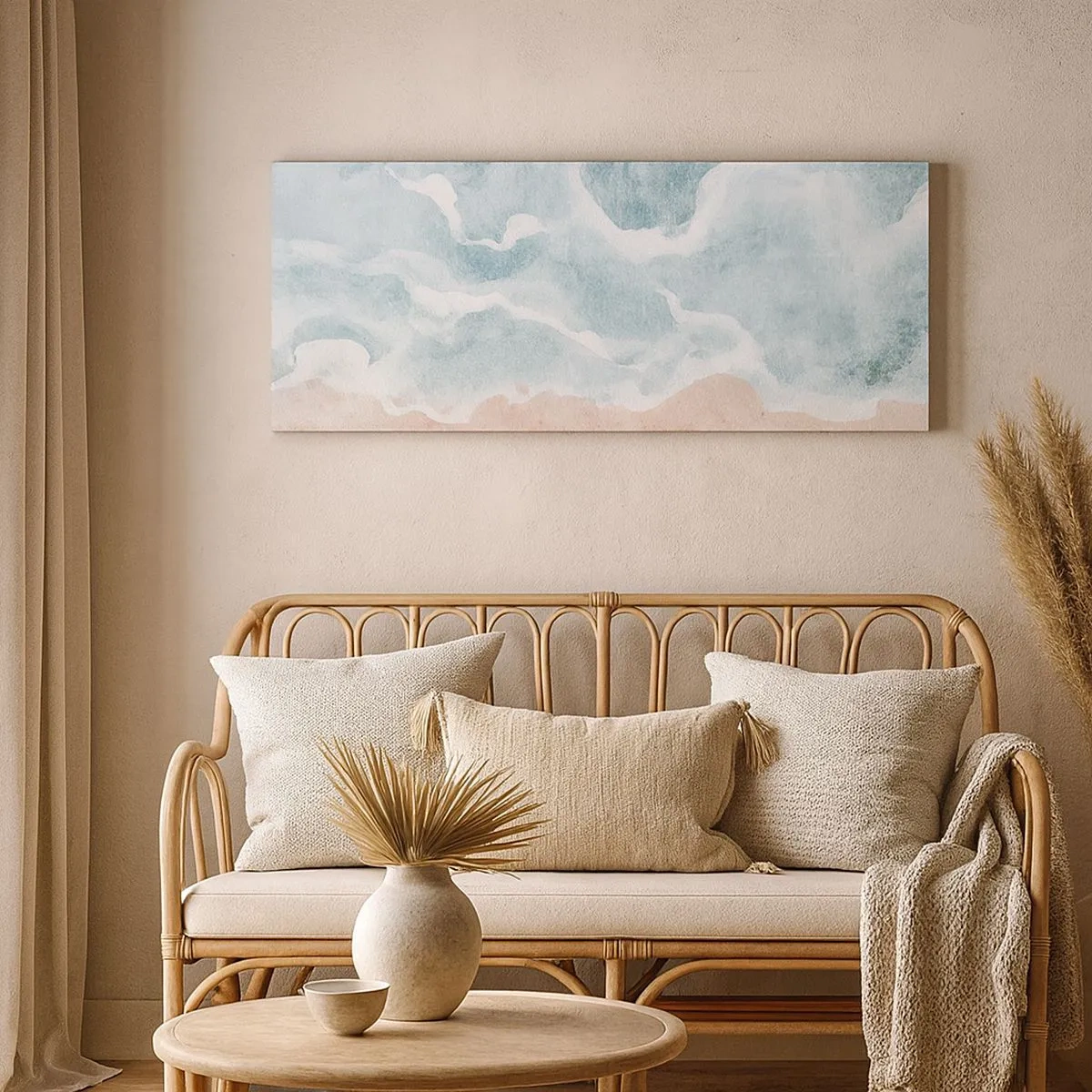 Bild auf Leinwand - Leinwandbild - Cloud-Abstraktion - 100x40 cm