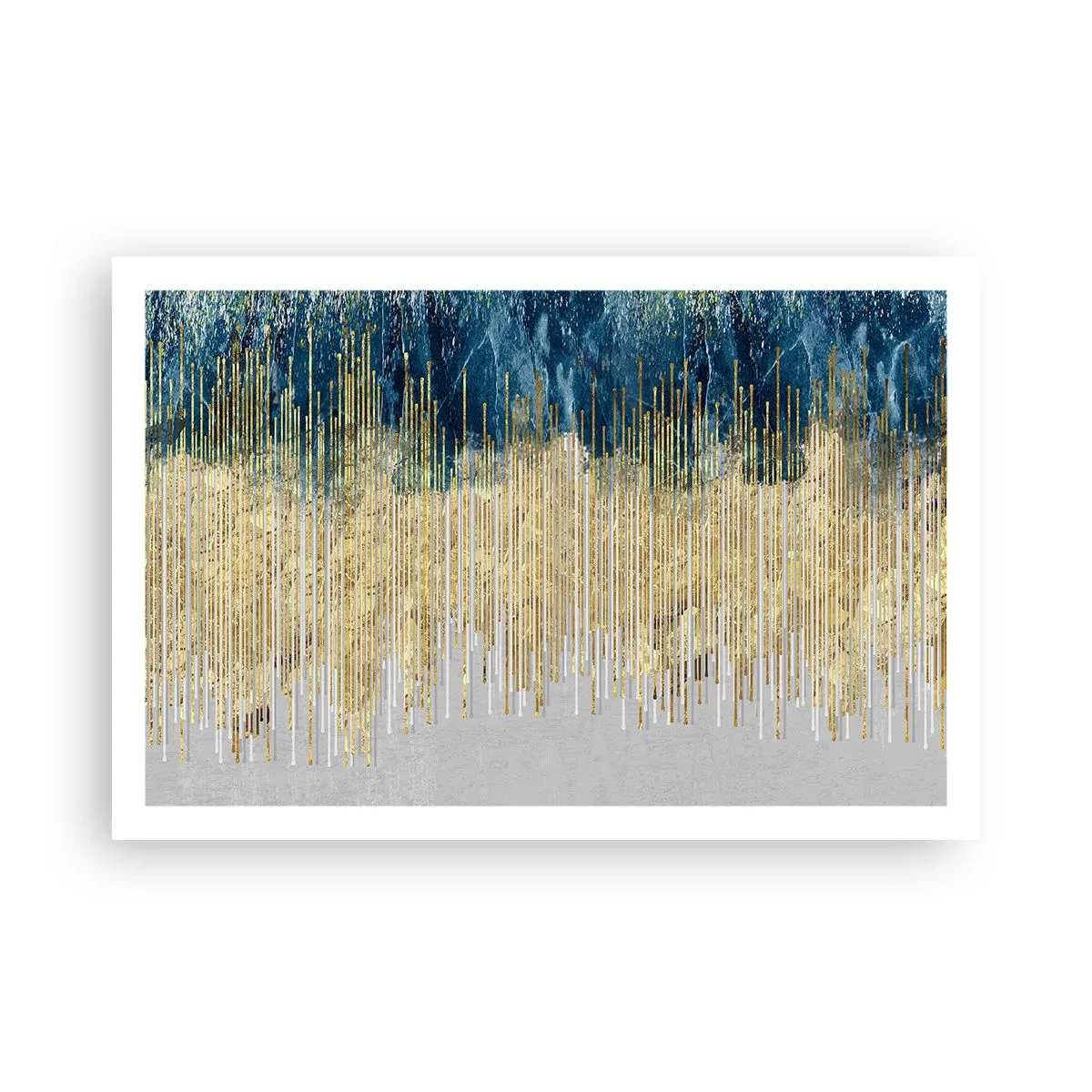 Poster - Vergoldete Grenze - 91x61 cm