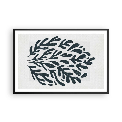 Poster in einem schwarzem Rahmen - Formen der Natur - 91x61 cm