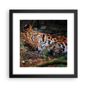 Poster in einem schwarzem Rahmen - Vertrau mir - 30x30 cm