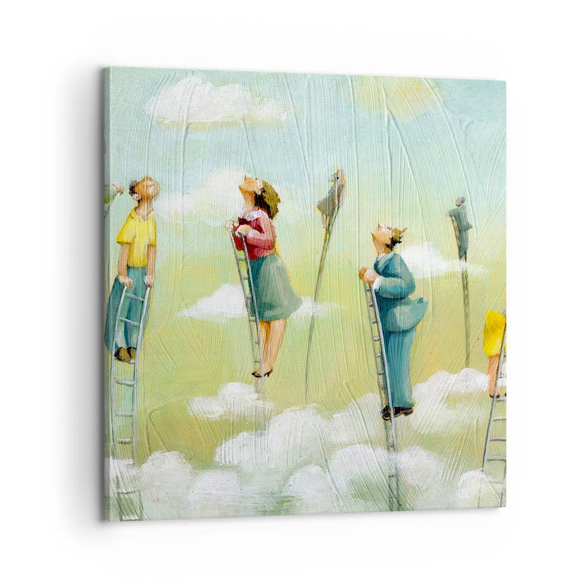 Bild auf Leinwand - Leinwandbild - Hinter deinem Traum - 60x60 cm