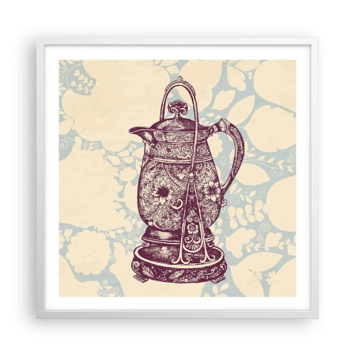 Poster in einem weißen Rahmen - Schönheit des Alltags - 60x60 cm