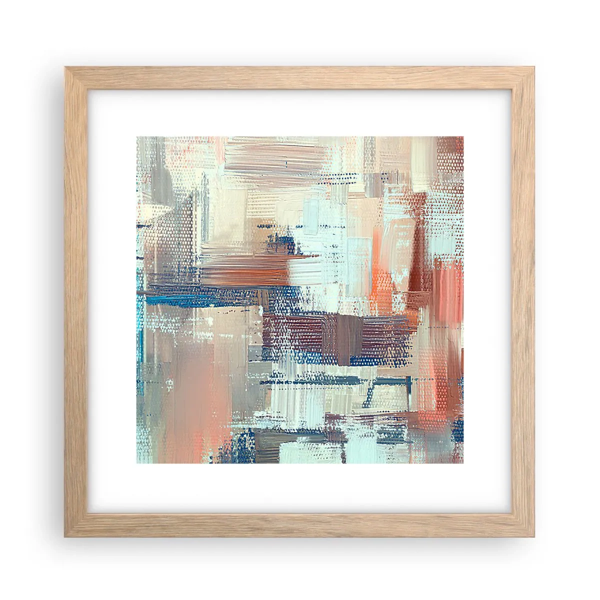 Poster in einem Rahmen aus heller Eiche - Zum Licht kommen - 30x30 cm