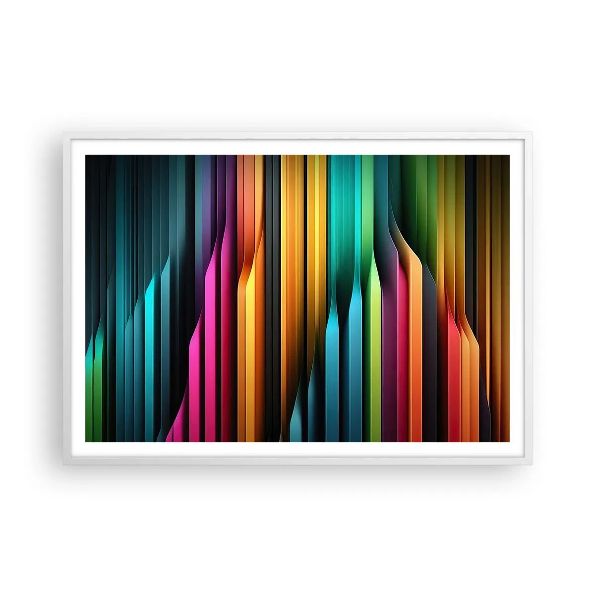 Poster in einem weißen Rahmen - Lichtorgan - 100x70 cm