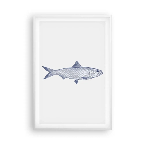 Poster in einem weißen Rahmen - Grüße aus den nördlichen Meeren - 61x91 cm