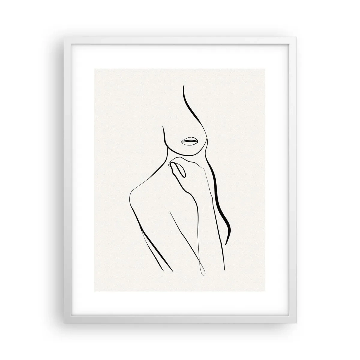 Poster in einem weißen Rahmen - Eine Welle der Melancholie - 40x50 cm