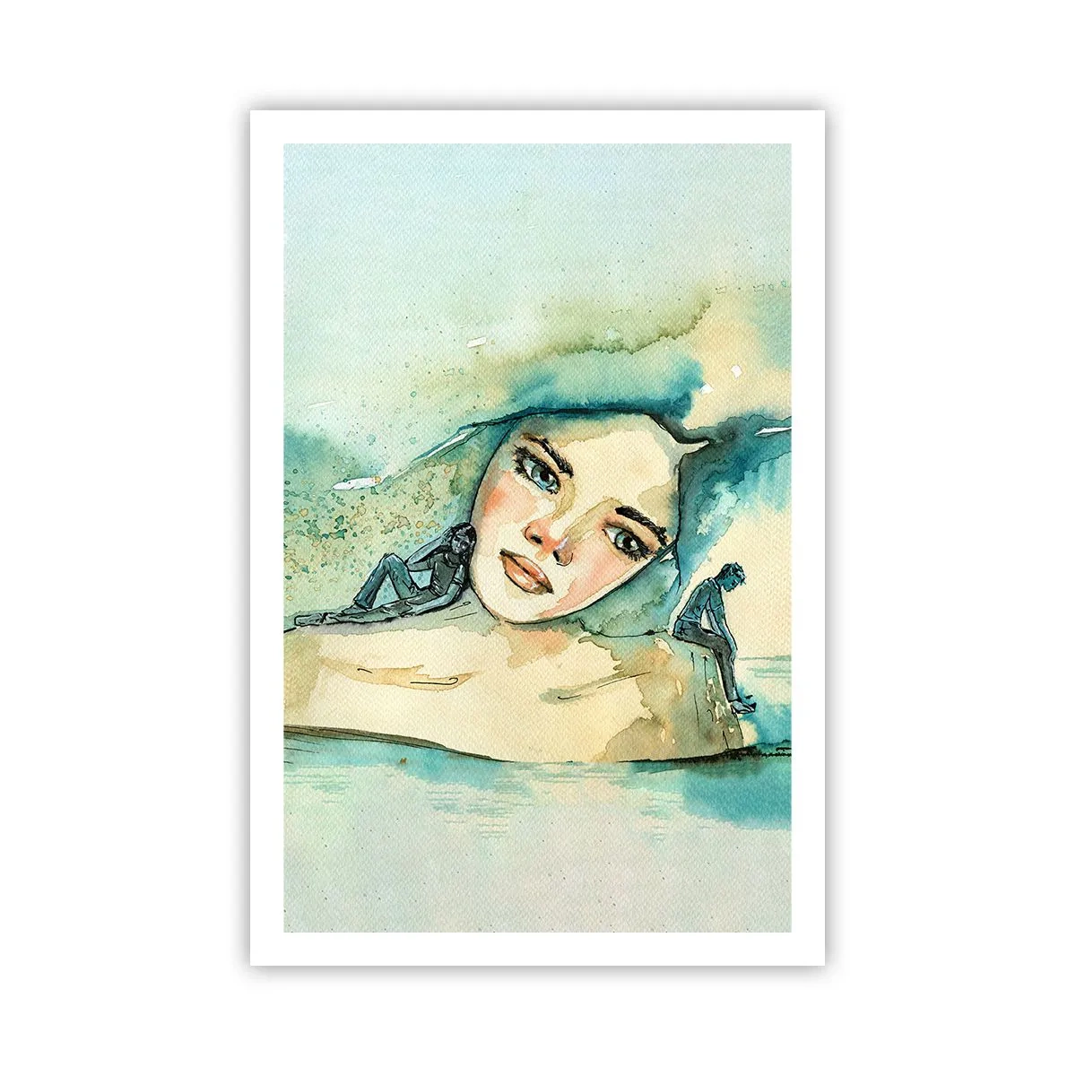 Poster - Bin ich blau? - 61x91 cm