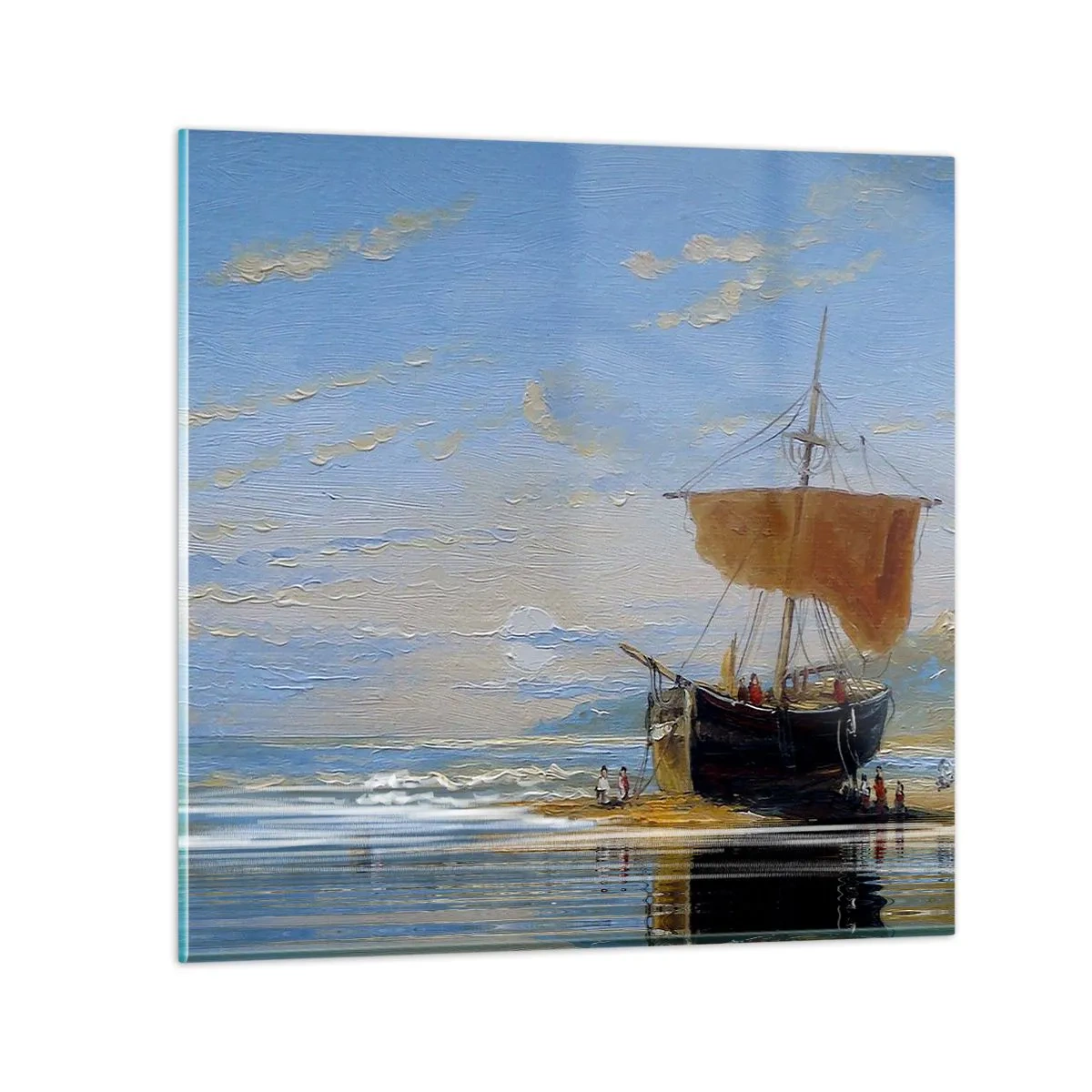 Glasbild - Bild auf glas - Wasser, Land, Luft - 60x60 cm